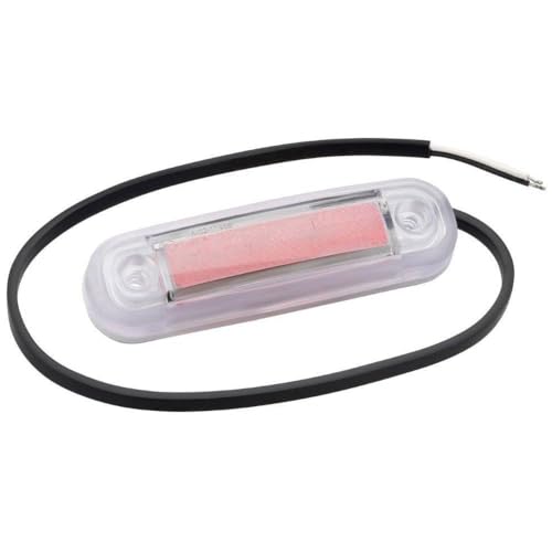 Fristom Umriss-Markierungsleuchte Offene Kabelenden Markierungsleuchte hinten 12 V, 24V Rot Transpa