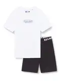 JACK&JONES JUNIOR Jungen JACOLIVER SS Tee and Set JNR T-Shirt, White/Pack:Black Shorts, 152 cm