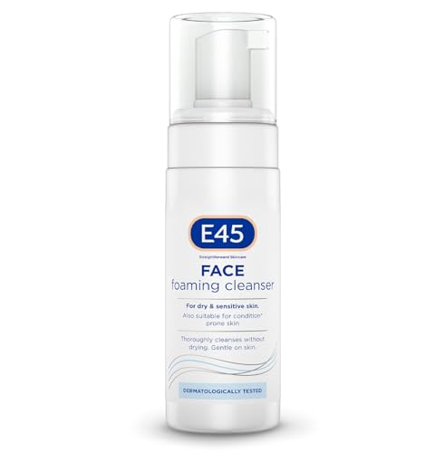 E45 Gesichtswaschschaumreiniger - tägliches Gesichtsreiniger für trockene und empfindliche Haut - Gesichtsreiniger - entfernt überschüssiges Öl und Make -up für saubere - Hautpflege Gesichtswash