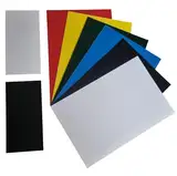 diconfa Kunststoffplatte Polystyrol PS - VIELE FARBEN - Dicke: 0,5mm bis 3mm - Größe: 100x100mm bis 500x1000mm - AUSWAHL:100x200x1mm, schwarz, 1 Stück - Basteln Modellbau Heimwerken Schilder