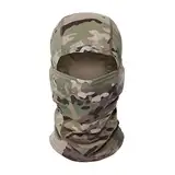 ZHjuju Camo Gesichtsmaske,Balaclava Tarnung Vollmaske Winddicht Leicht Balaclavas Sturmhaube UV-Schutz Sturmhaube für Herren Damen Outdoors Sport Motorrad Fahrrad Ski Jagd Militär Taktischer Helm