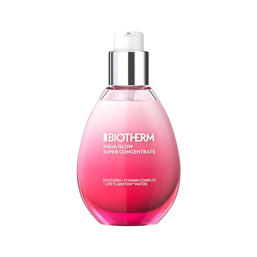 Biotherm Aqua Glow Super Concentrate Tagespflege, feuchtigkeitsspendende Tagescreme mit Life Plankton und Vitamin C, Gesichtscreme für ein verfeinertes und strahlendes Hautbild, 50 ml