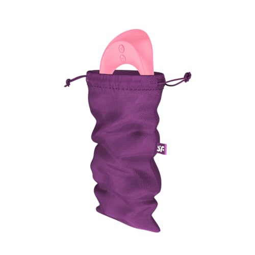 Satisfyer Treasure Bags | Sextoy-Aufbewahrung | Weiches und waschbares Material | Diskrete Aufbewahrung, Farbe:violett, Größe:M