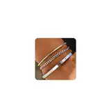 Halora Armband Herren Silber, ArmbäNder füR Herren Edelstahl Armreif MäNner Armband Herrenarmband Silberarmband Schmuck Geschenke Silver Bracelet Men Mens Jewellery Geschenke