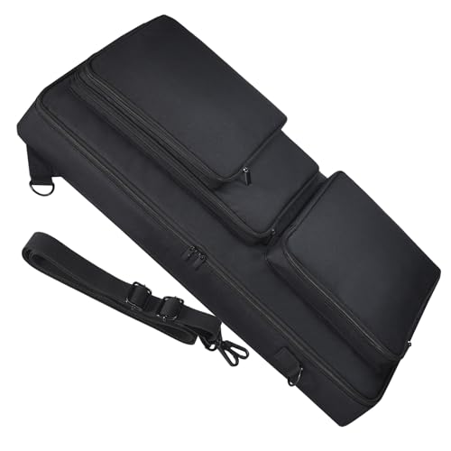 Yaowanguan DJ Controller Tasche für Pioneer DJ DDJ-FLX6/DDJ SX SX2 SX3/DDJ 800 808, tragbare Ersatz Reisetasche mit Trage- und Schultergurt, Taschen für Kopfhörer,Tablet,Kabel,Ladegerät (Schwarz)