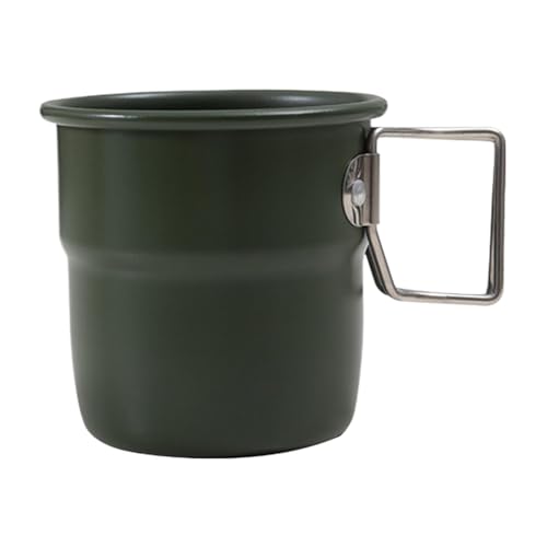 ycezw Camping-Kaffeetasse aus Edelstahl, Campingbecher, Wandertasse, 300 ml, Campingbecher, Campingbecher, Camping-Küchenausrüstung, Tasse