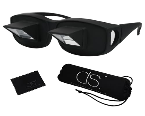 ds. unverwechselbarer Stil ds. unverwechselbarer Stil Lazy Reader-Brille Prisma-Brille Liegend im Bett Horizontal Fernsehen Fernsehen Lesebrille Horizontale Lazy-Brille