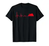 Motorrad Herzschlag Biker EKG Linienfrequenz Motorradfahrer T-Shirt