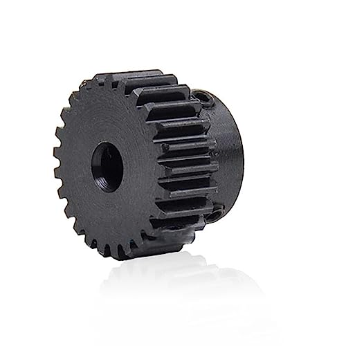 ELLANA Getriebewinkel 1 Stücke 1 Modul Stirnradgetriebe 15 Zähne bis 18 Zähne Metall Motorritzel 4mm 6,35mm 10mm Bohrung 1M 15T Getriebe Antriebswelle (Color : 4mm bore, Size : 18 Teeth)