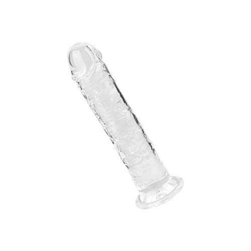 EIS Transparenter Naturdildo 17 cm | Realistischer Dildo mit Saugfuß | Geaderte Oberfläche | Sex-Spielzeug für Frauen und Paare | Toy für Frau | Ohne Weichmacher