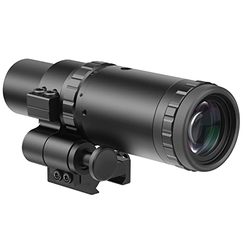 Feyachi M37 1.5X - 5X Scope Magnifier Red Dot Lupe mit Flip to Side Mount Fokus Einstellung