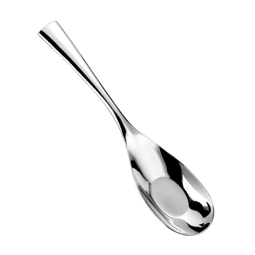 Luxuriöser Servierlöffel aus 316L-Edelstahl, großes Fassungsvermögen, Glas-Finish