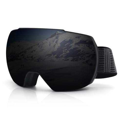 DUDUKING Skibrille Snowboard Brille für Herren Damen Erwachsene Jugendliche,Skibrillen OTG UV-Schutz Kompatibler Helm Anti Fog Skibrillen Sphärisch Verspiegelt