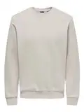 ONLY & SONS Herren Sweatshirt ONSCERES XS S M L XL XXL Schwarz Grau Blau, Größe:XL, Farbe:Silver Lining 22018683