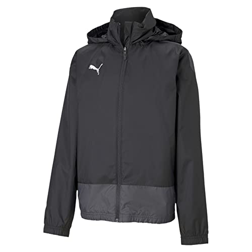 PUMA Jungen Teamgoal 23 Training Rain Regenjacke, Puma Black-Asphalt, 176 EU