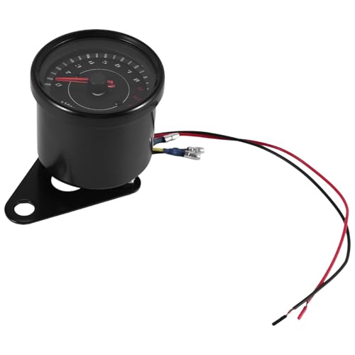 Agwuoetr Digitale Elektronische Induktion Ip65 Led Hintergrundbeleuchtung Universal Motorrad Tachometer ZäHler 13 Karat Min Shift Tachometer Gauge