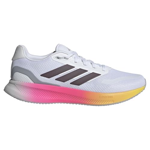 adidas Herren Runfalcon 5 Running Shoes, FTWR White/Aurora met./core Black, 41 1/3