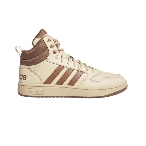 adidas Herren Hoops 3.0 Mid Lifestyle Basketball Classic Fur Lining Winterized Shoes, beige/preloved Brown/preloved Brown, 44 2/3 EU