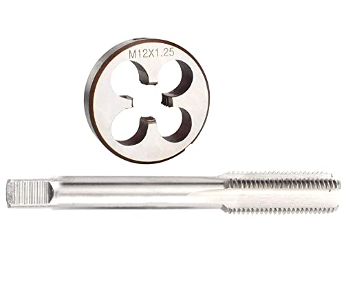 M12 x 1,25 mm Gewindebohrer und Schneideisen-Set, M12 x 1,25 mm Gewindebohrer und M12 x 1,25 mm Rundgewindebohrer für Rechtshänder