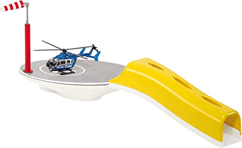 siku 5506, Hubschrauberlandeplatz inkl. Hubschrauber Heli Taxi (Metall) in Größe 1:87, Kunststoff, Multicolor, Kompatibel mit Hubschraubern im Maßstab 1:50 und 1:87, Vielseitig einsetzbar
