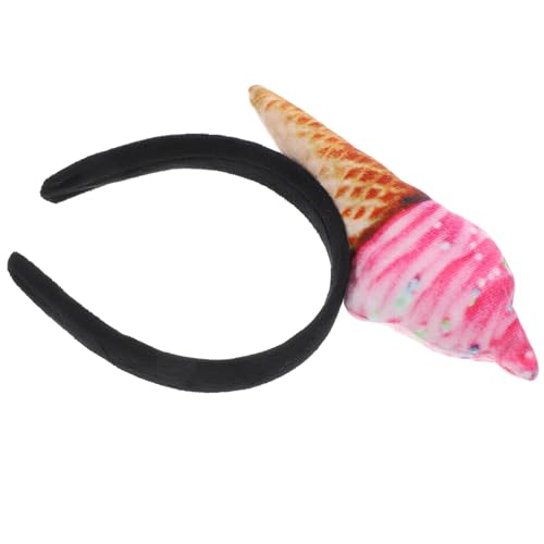 NOLITOY -Stirnband Unisex-Erwachsene Lebensmittelverkäufer Eistüte Mini-Hut Auf Stirnband Haarreifen Mini-Essen-Kopfbedeckung Salon-Kostüm Partyzubehör Für Frauen