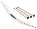 BestSaller 1201 Kinder- und Jugendbogen 118cm aus Eschen Holz, inklusive 3 Pfeile, Natur, 4-teilig (1 Set)