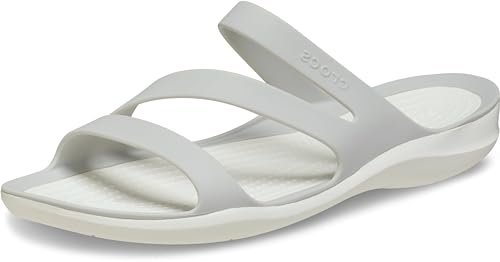 Crocs W Swiftwater Sandals 203998-1FT, Women slides, Grey, 41/42 EU