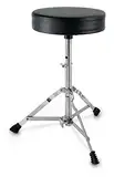 XDrum Schlagzeughocker Semi - Höhenverstellbarer Drum Hocker, verstellbar von 50-62 cm - Drei stabile Standbeine mit Gummifüßen, zusammenklappbar - Extra dicke 4 cm Polsterung für bequemen Sitz