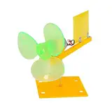 Jadeshay Windturbinen-Kit, Windgenerator, Mikro-Windturbinen-Stromgenerator-Kit, Kleiner Gleichstrommotor mit Halterblättern, DIY-Stromprojekt-Kits 0,01 V-24 V