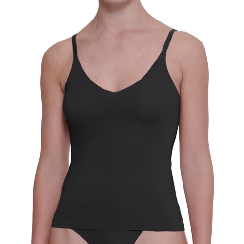 Sloggi Damen Zero Feel 2.0 Spaghetti Top, Black, M