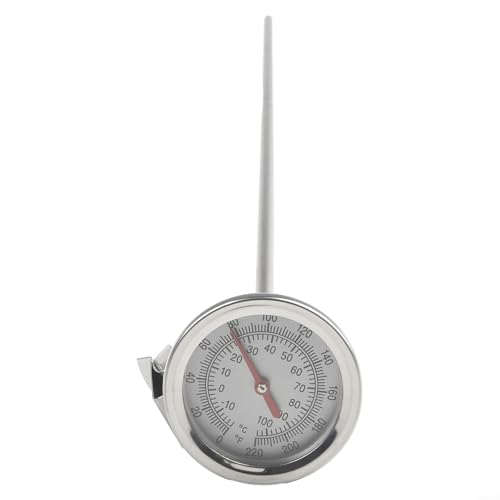 Entgoinggo Kompost-Bodenthermometer, 50 cm, lange Sonde, Edelstahl, Thermometer, Messsonde, Detektor, Kompost, Gartenwerkzeug