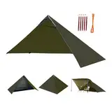 Onewind Buschcraft Ultraleichter Unterschlupf, Zelt, Notfall, Überlebensschutz, leichter Unterschlupf-Poncho für Camping, Wandern und Rucksackreisen, OD Green