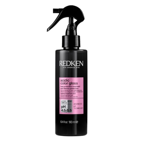 Redken Leave-In Spray für Farberhalt, Glanz und Hitzeschutz bis zu 230°C bei gefärbtem Haar, Power Glanz für bis zu 3 Tage, Schutzschild-Technologie, Acidic Color Gloss Leave-In, 190 ml