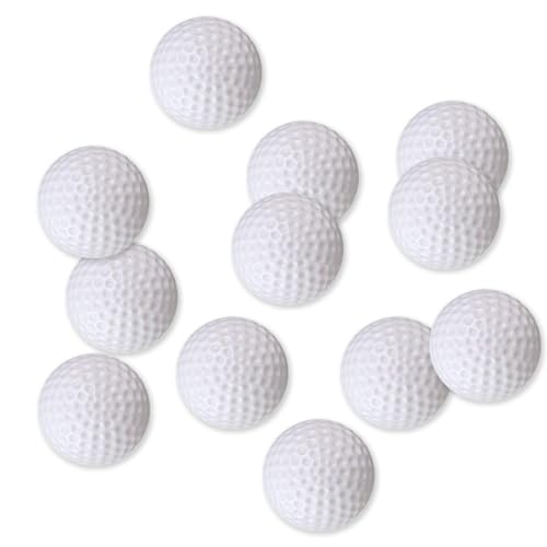 AHEJIOO 12-Pack weiß golfbälle, 41mm Golfball, softe minigolfbälle, golfbälle kaufen, Golf Balls, Golf bälle, Golf Ball, Golfball personalisiert, Schwingen-Übungs-Driving Range Home Backyard Gebrauch