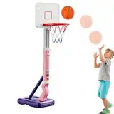 Verstellbarer Basketballkorb – Hinterhof-Basketballsystem, tragbarer Kinder-Basketballkorb | Vielseitiges Basketballtor mit Höhenverstellung, Hinterhof-Basketballkorb für Outdoor-Spiele und Indoor-Tra