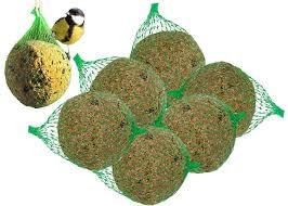 Bird Food, Fat Food for Wild Birds, Fat Balls 100 x Approx. 90 g with Net