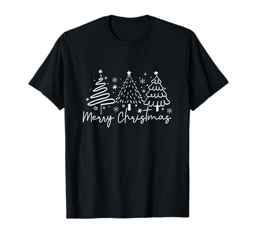 Merry Christmas Weihnachtsbaum Weihnachten Tannenbaum T-Shirt