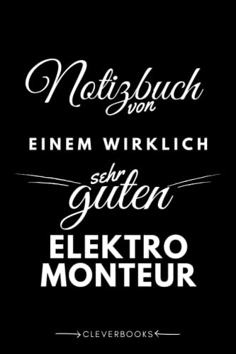 Notizbuch für den Elektromonteur: personalisierte Geschenk-Idee für Männer, die Elektronik installieren