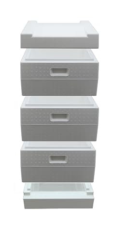 Segeberger Beute Komplettset mit Deutsch Normal Rähmchen Absperrgitter und Varroaschieber Starter Set