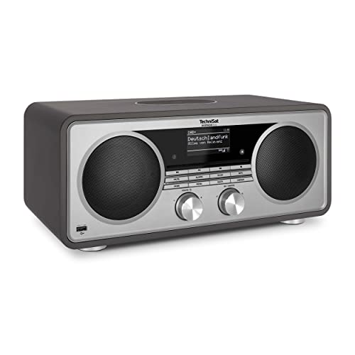 TechniSat DIGITRADIO 602 - Kompaktanlage mit 70 Watt 2.1 Lautsprechersystem (Stereo Musik-Center mit Internetradio, DAB+, UKW, CD-Player, USB, Bluetooth, App-Steuerung, Qi Ladestation)