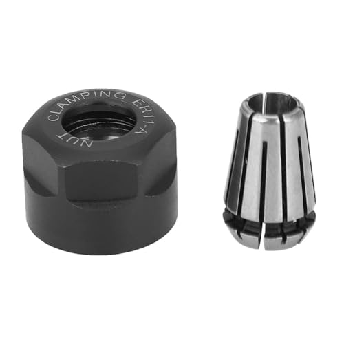 CNC-Spannzange Set, CNC Spindelmotor, Federstahl Spannzangen-Drehteile, 6mm ER11 Spannzangenfutter, Federstahl-Spannmuttern für CNC-Fräs-Graviermaschine, Trimmgraviermaschine