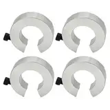 4PCS-Wellenkragen, 20 mm Aluminiumlegierung lineare Schienenstoppkragen, Klemmschlosskragen mit Schraube, Anti-Kollisions-Blockstopper für Bewegungswellenführung