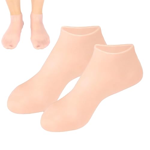Pediküre-Silikonsocken – feuchtigkeitsspendende Fußpflege-Behandlung, perfekt für Spa-Tage, weiche Silikonsocken für weiche Füße, ideal für den Heimgebrauch, entspannendes Pediküre-Erlebnis für alle
