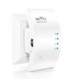 WLAN Verstärker, 1800Mbit/s WiFi Verstärker WLAN Repeater Dualband 4 * 180° Schwenkbare Antennes, Ethernet-Anschlussvon, WLA n Booster von Repeater/AP/Router Modus, Simple Einrichtung, EU Plug