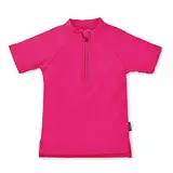 Sterntaler Mädchen Kurzarm-schwimmshirt Rash Guard Shirt, Magenta, 110-116