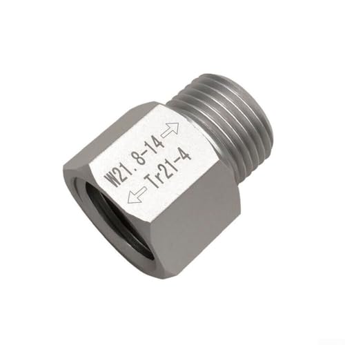 Stream Zylinder Adapter, T214 auf W21 814 Umwandlung, Gewindegrößen Einlass TR 21x4, Auslass W21 8x1/14