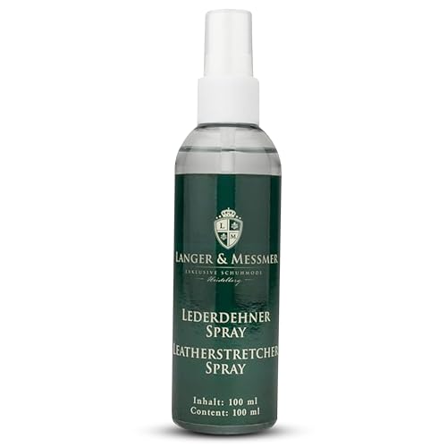 Langer & Messmer Lederdehnerspray gegen drückende Schuhe - Zur schnellen Beseitigung von Druckstellen - Der Lederdehner in Schuhmacherqualität Inhalt: 100 ml