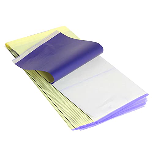 LuLyL 20 Blatt Tattoo-Transferpapier Tattoo-Pauspapier A4 Kohlepapier Tattoo Graphit Tattoo-Papier Transferfolienpapier
