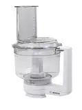 Bosch Multimixer MUZ6MM3, Füllmenge 1,6 Liter, inklusive 3 Scheiben (Schneid-Wende-Scheibe, Raspel-Wendescheibe, Reibescheibe fein), Schlagmesser, für MUM6 Küchenmaschine, Weiß