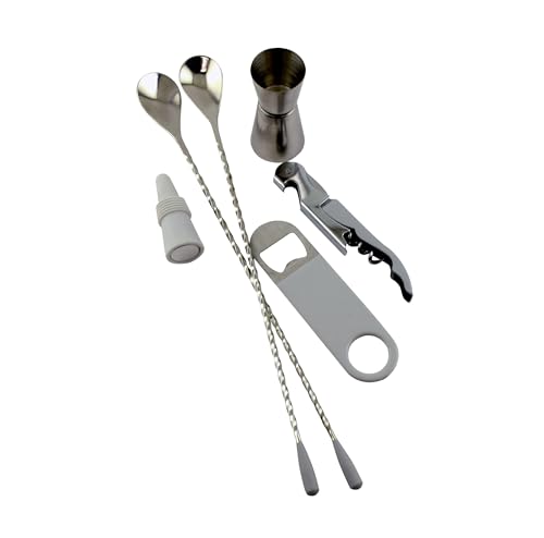 G&S Design GSDVP04 Barzubehör-Set, 8-teilig, Grau